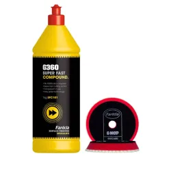 Pasta polerska i gąbka futro polerskie Farecla G360 1000ml GMC650 ABRP