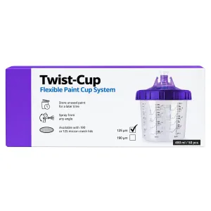 KUBKI UNIWERSALNE Twist-Cup 400ml 125μm ZESTAW