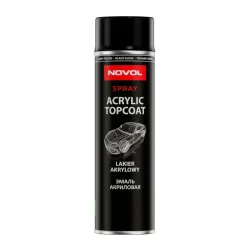 Lakier akrylowy Novol TOPCOAT czarny połysk 500ml spray - Sklep