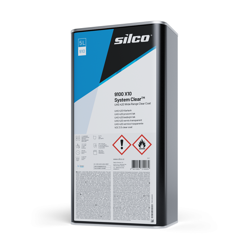 Lakier bezbarwny Silco 9100 X10 System Clear, UHS 5l