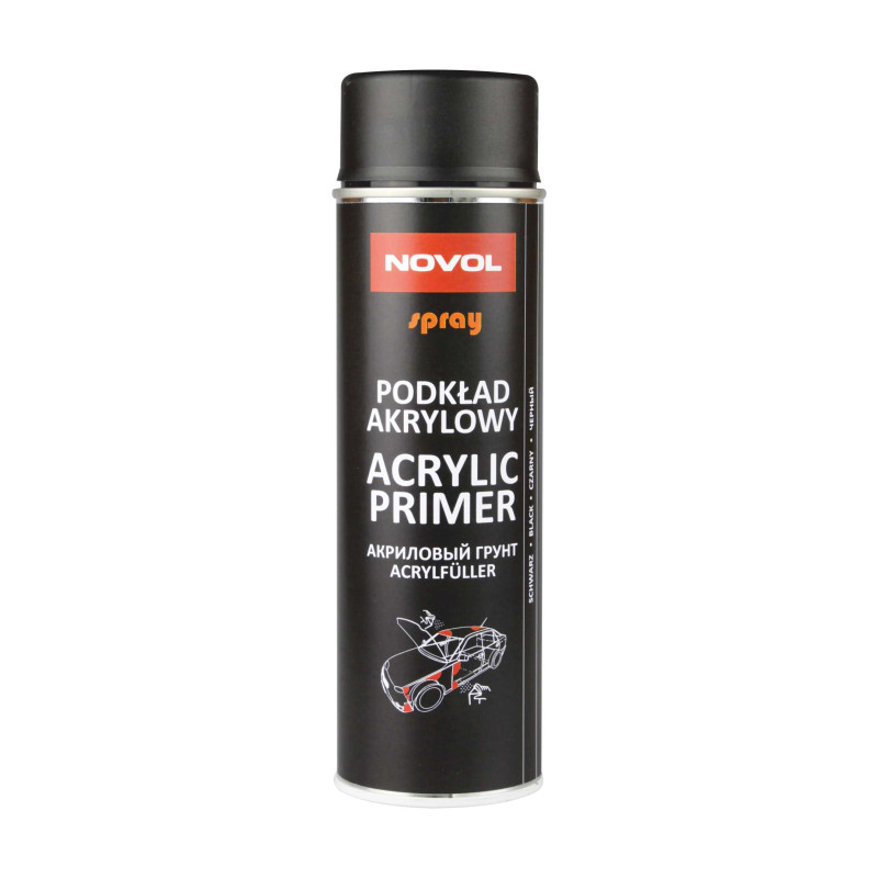 Podkład akrylowy Novol ACRYLIC PRIMER czarny 500ml spray