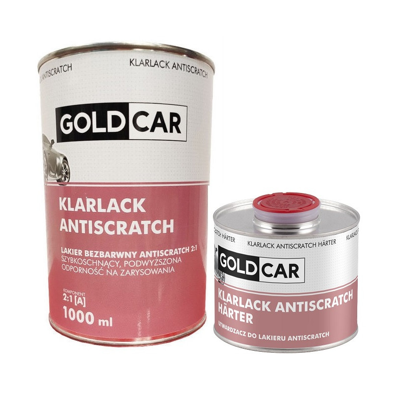 Lakier bezbarwny Goldcar Antiscratch 1,5l Kpl