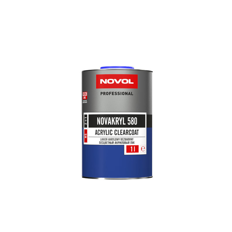 Novol NOVAKRYL 580 - akrylowy lakier bezbarwny 1l