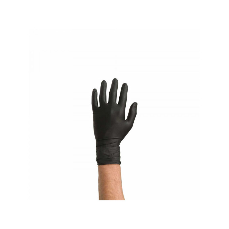 COLAD Rękawice nitrylowe czarne L 60 szt.