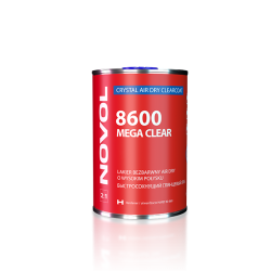Novol 8600 MEGA CLEAR - Lakier bezbarwny wysoki połysk Air-Dry 1l - ABRP