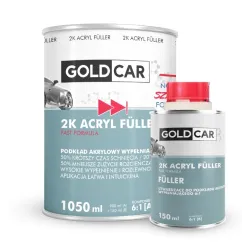 PODKŁAD AKRYLOWY 2K szybki GOLDCAR 6:1 szary 1050ml kpl - Sklep ABRP