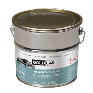 Podkład akrylowy 2K 5:1 czarny Goldcar 3l kpl