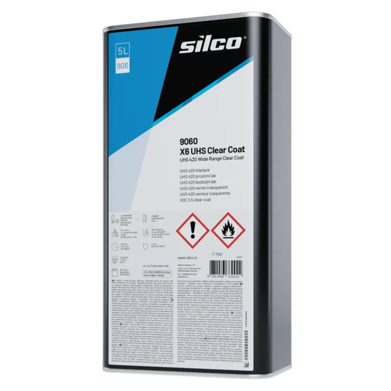 Lakier bezbarwny Silco 9060 X6 System Clear, UHS 5l - Sklep