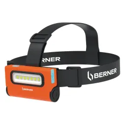 LAMPA CZOŁOWA LED BERNER 2 w 1 USB-C składana - Sklep lakierniczy