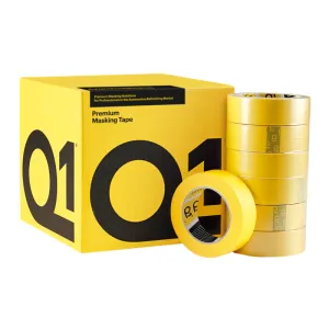 Taśma maskująca Q1 Premium, Żółta 24mm x 50 m