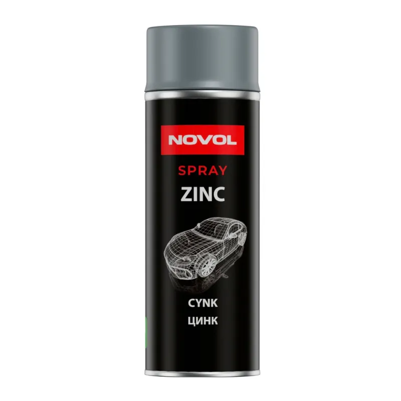 Cynkowa ochrona antykorozyjna NOVOL ZINC 400 ml spray srebrny