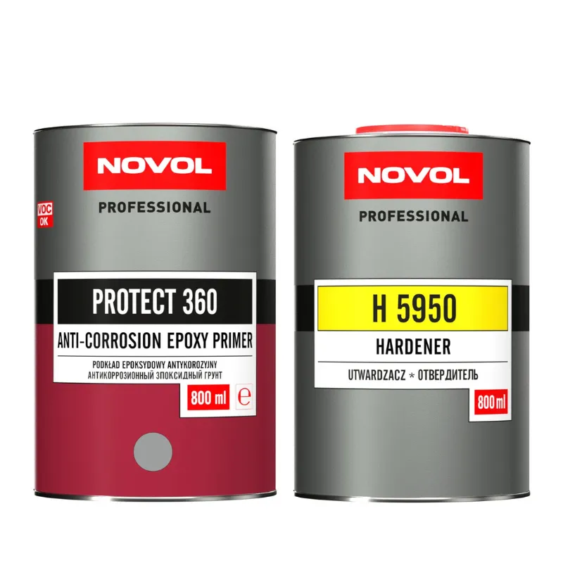 Podkład epoksydowy NOVOL PROTECT 360 szary 1.6L komplet z utwardzaczem H 5950